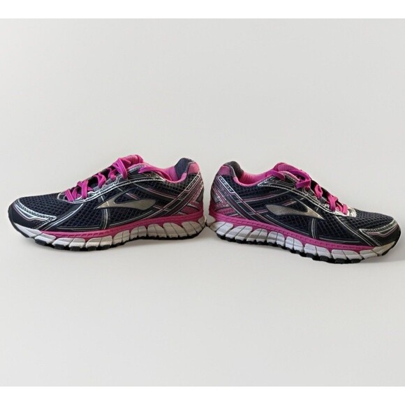 Brooks Adrenaline GTS 15 Womens Running Shoes Size 6.5 Black Pink Look Great! - Picture 4 of 8